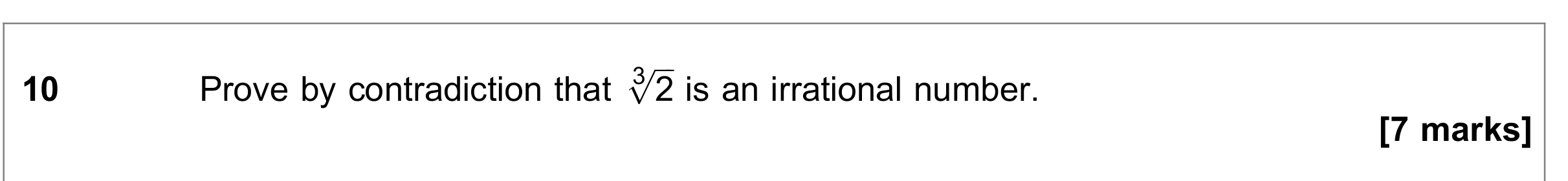 Question 10 — Proof — AQA June 2018