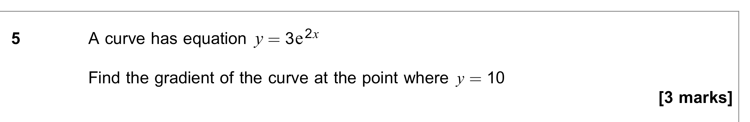 Question 5 — Differentiation — AQA June 2023