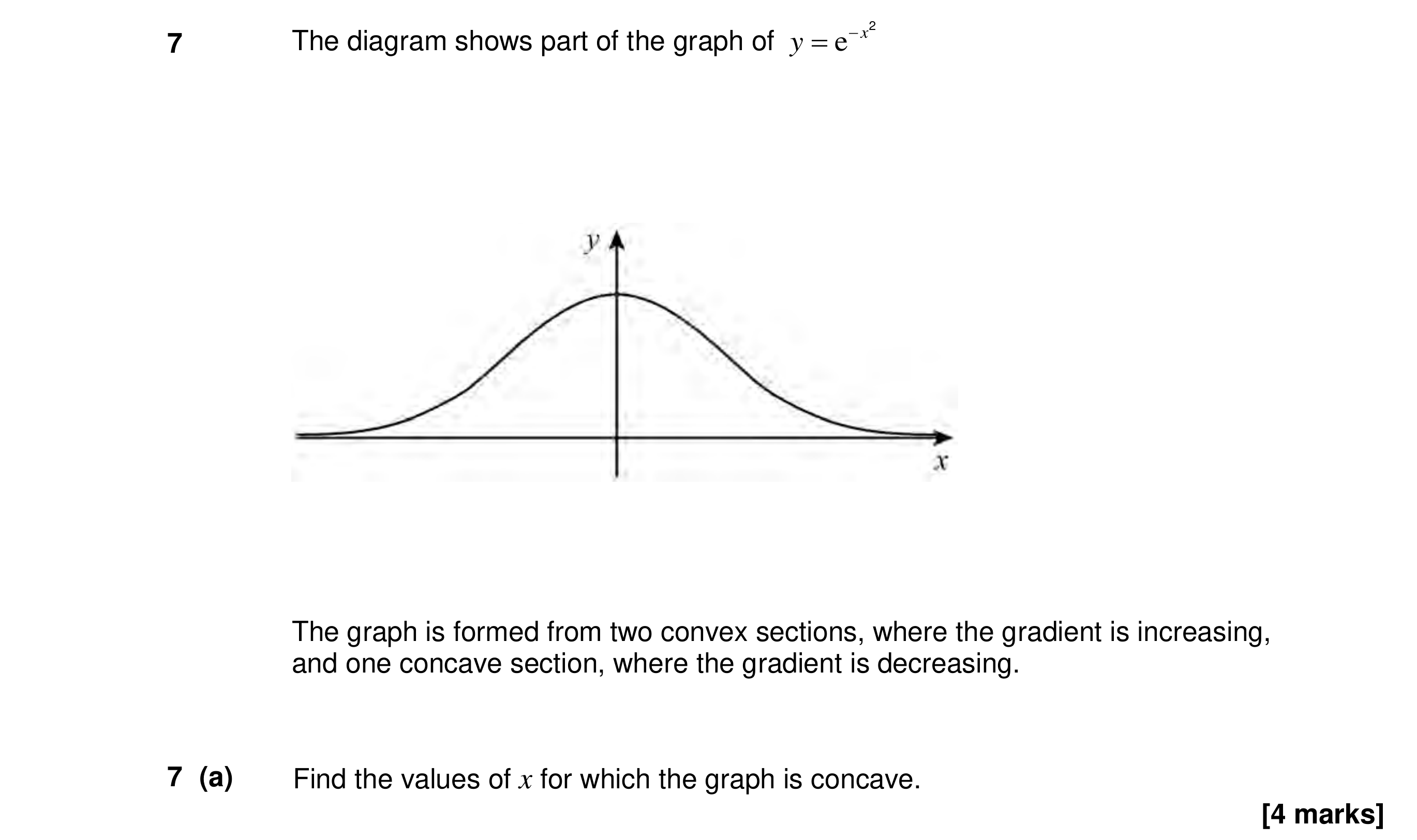 Question 7 — Differentiation, Trapezium Rule — AQA Specimen