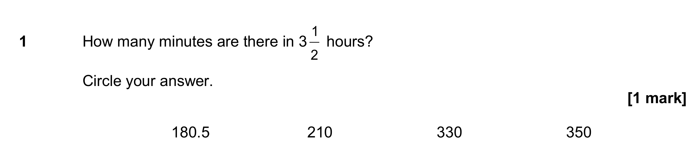 Question 1 — Unit Conversions — AQA GCSE June 2017