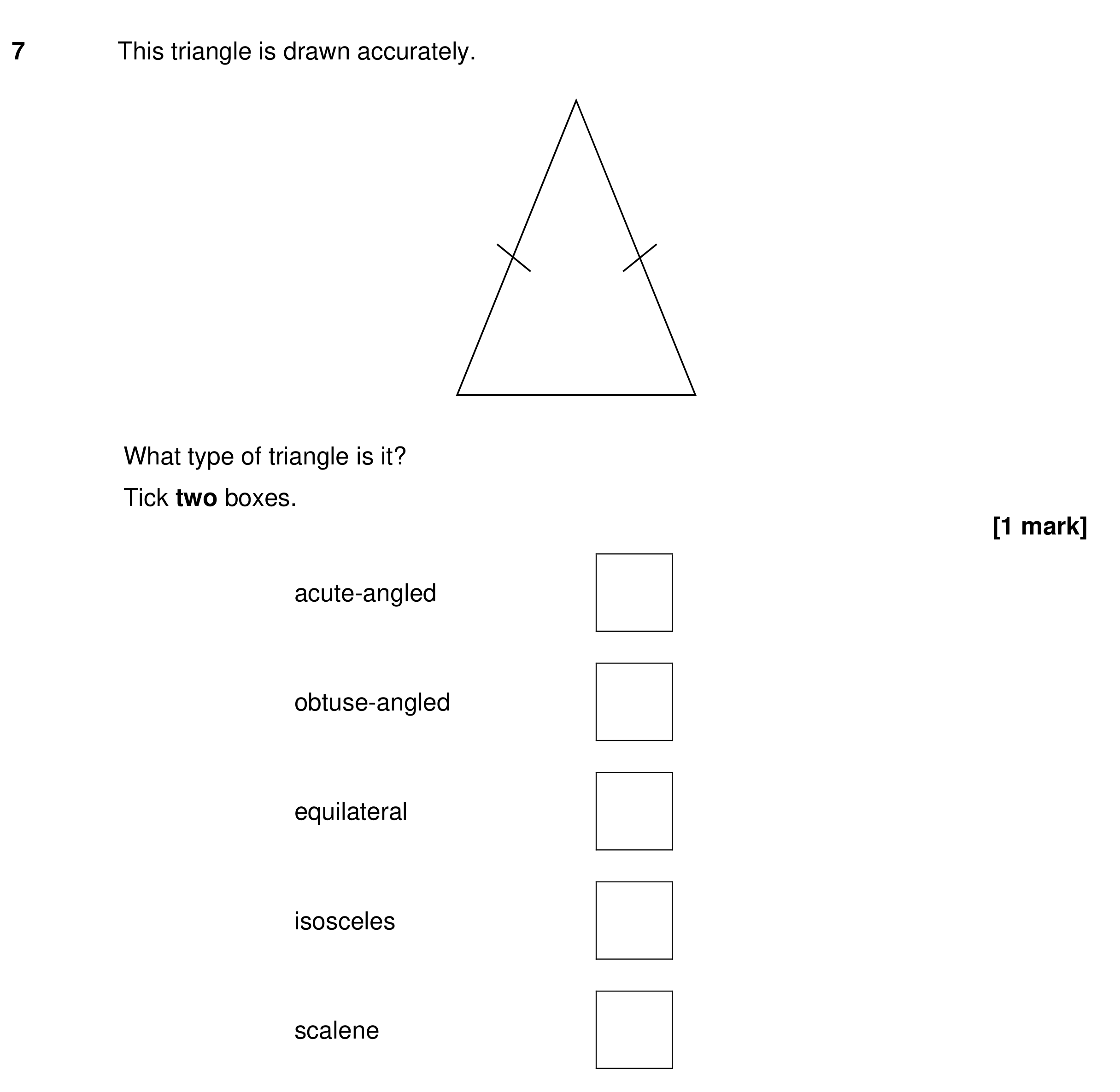 Question 7 — Polygons — AQA GCSE Specimen