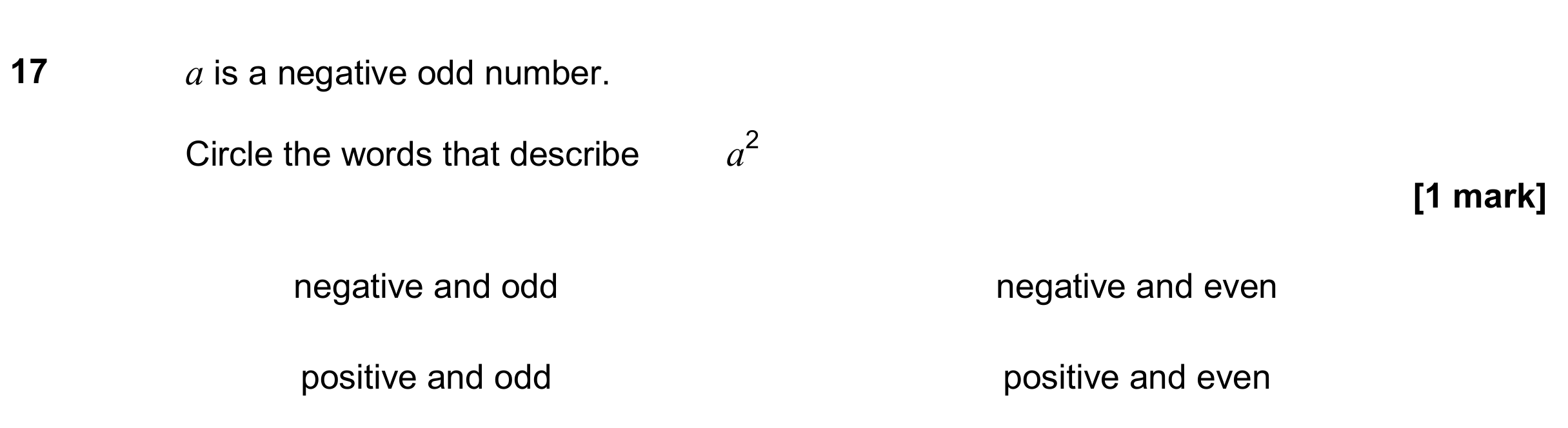 Question 17 — Numbers — AQA GCSE June 2018