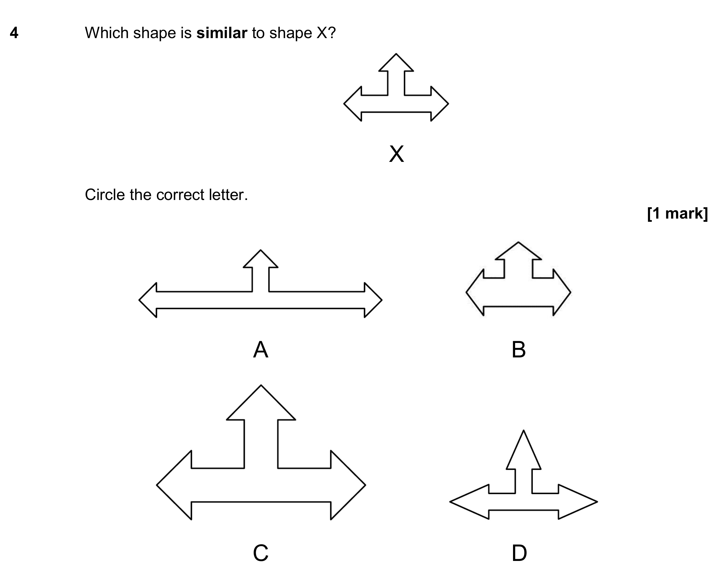 Question 4 — Congruence and Similarity — AQA GCSE June 2018