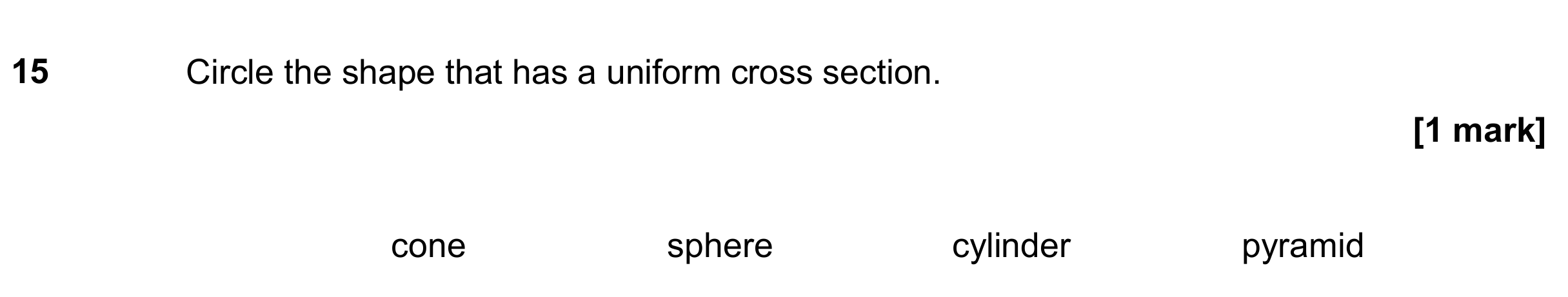 Question 15 — Polygons — AQA GCSE June 2019