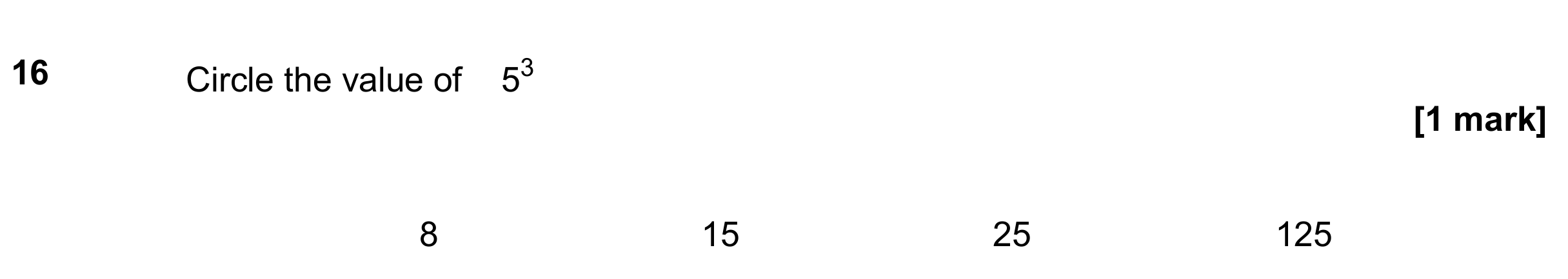 Question 16 — Powers — AQA GCSE November 2019