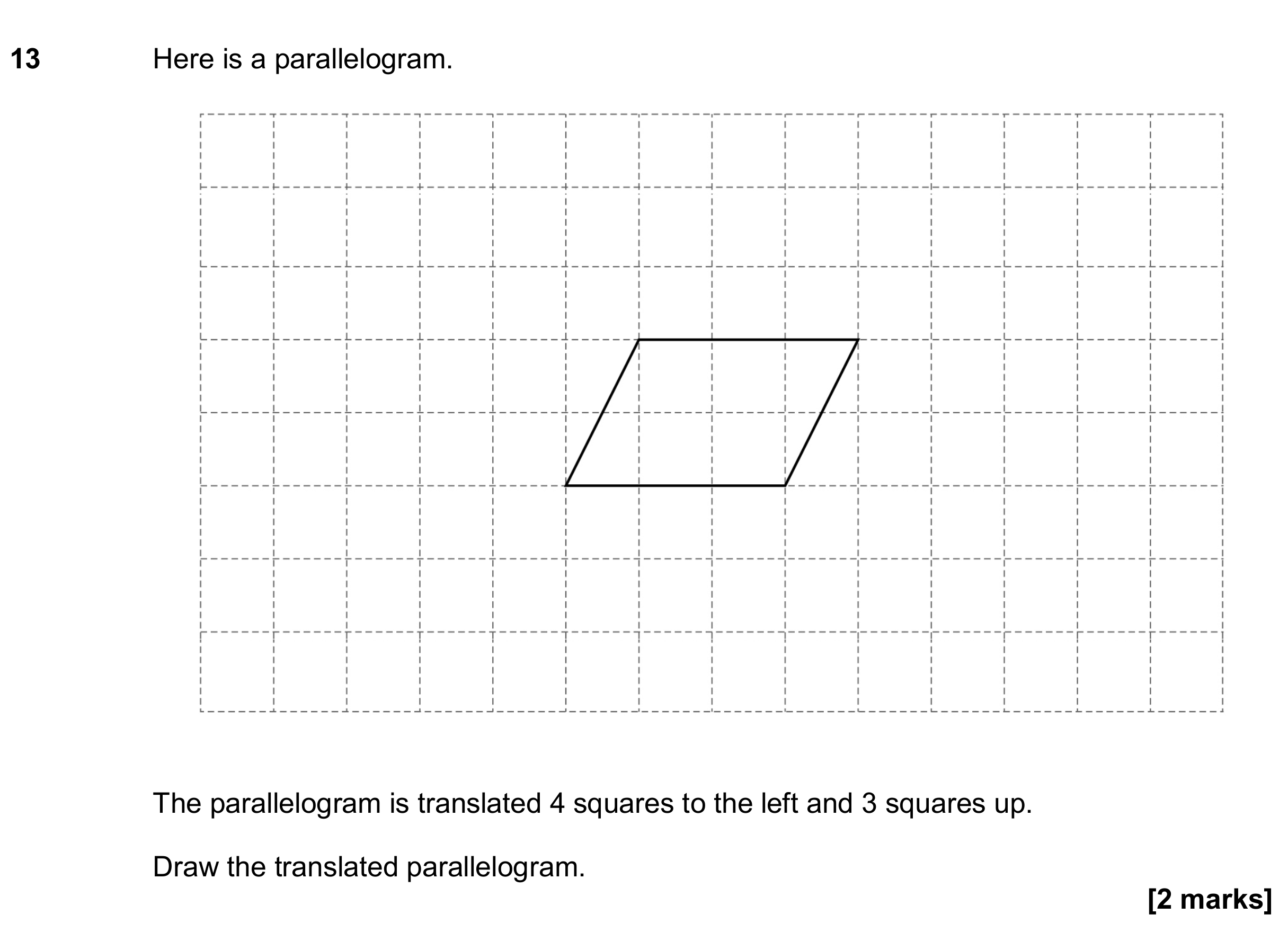 Question 13 — Rotations/Reflections/Translations/Enlargements — AQA GCSE June 2020