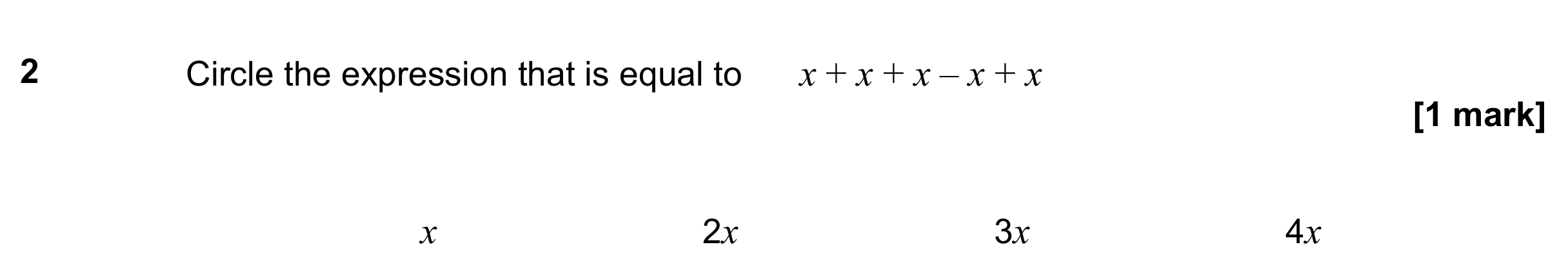 Question 2 — Factorise/Expand/Simplify — AQA GCSE June 2021