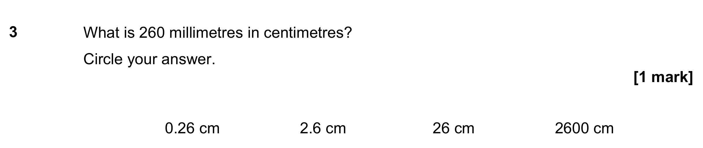 Question 3 — Unit Conversions — AQA GCSE June 2021