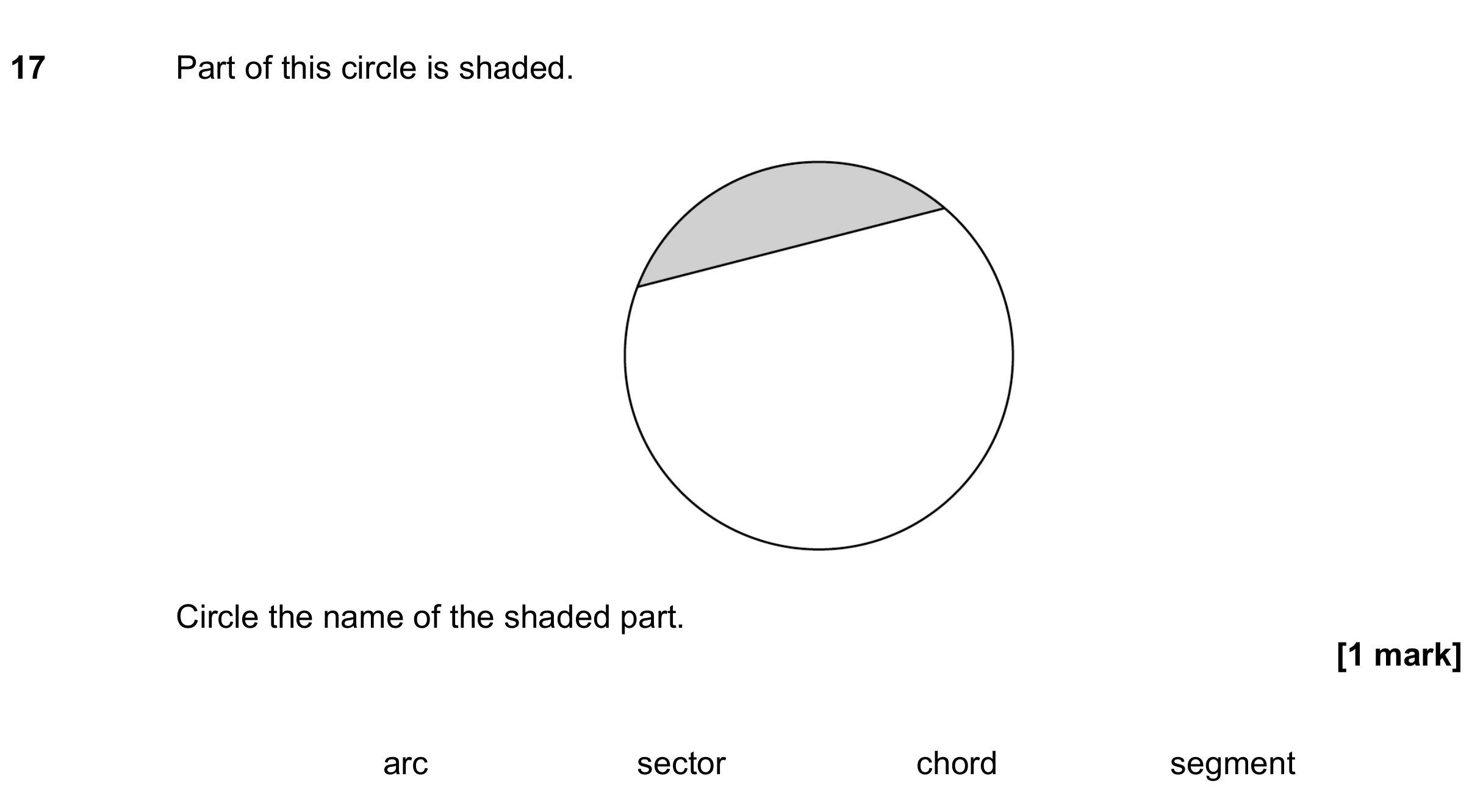 Question 17 — Circles — AQA GCSE June 2022