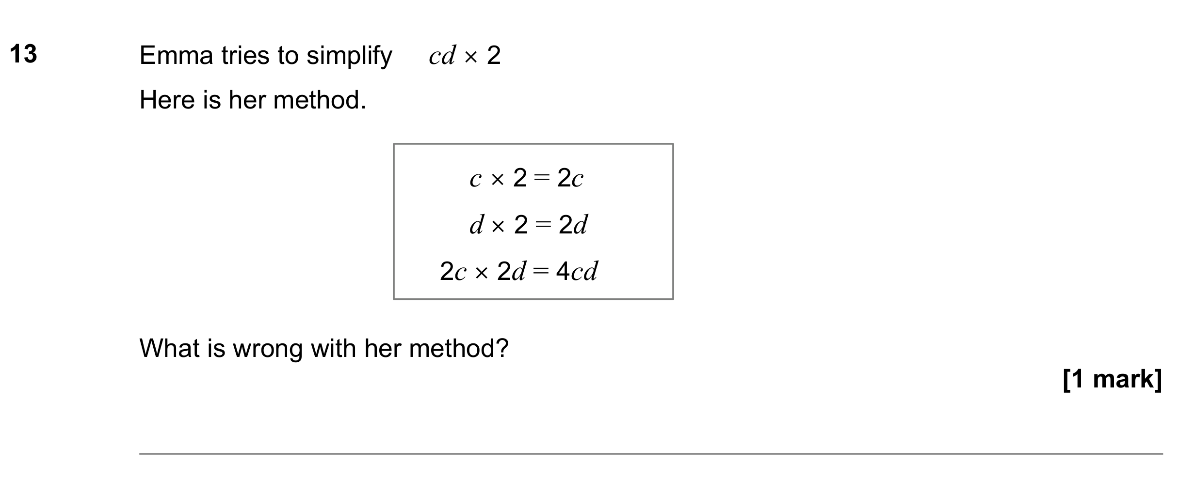 Question 13 — Factorise/Expand/Simplify — AQA GCSE November 2022