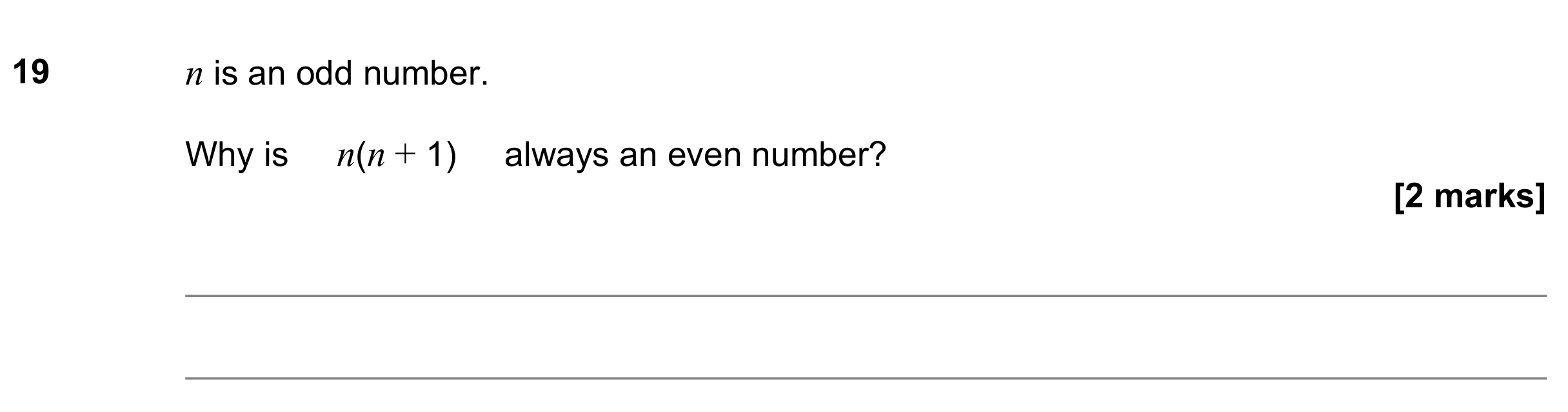 Question 19 — Proofs — AQA GCSE November 2022