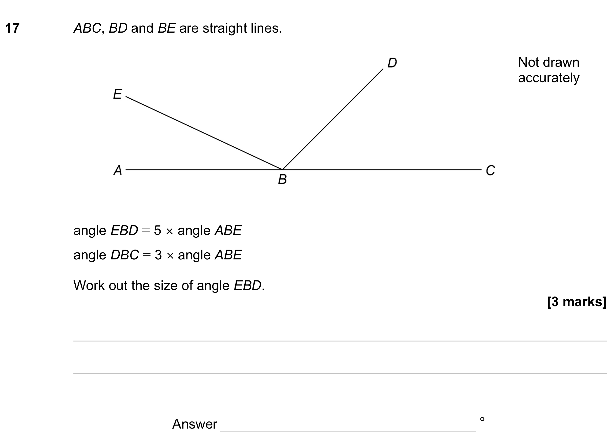 Question 17 — Angles — AQA GCSE June 2023