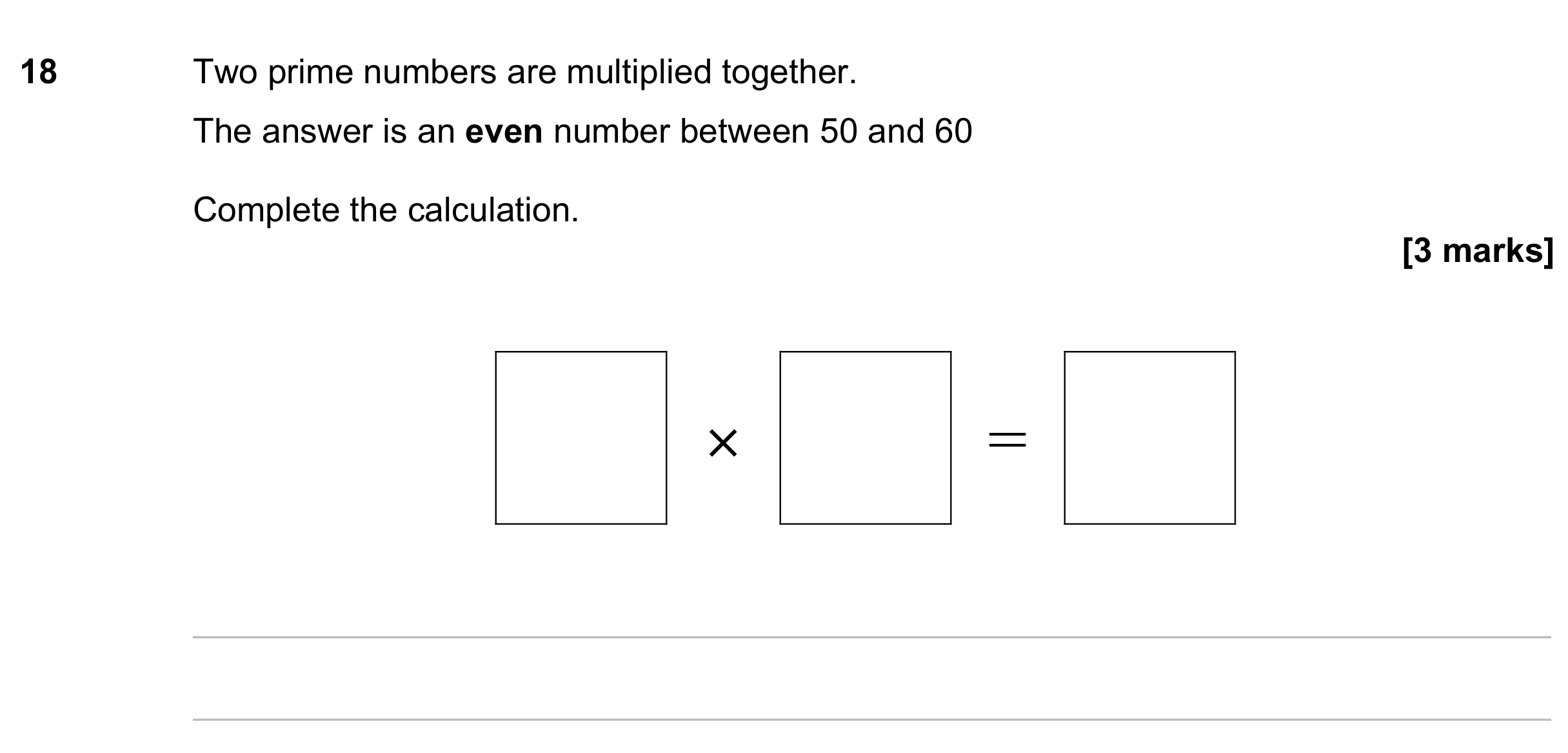 Question 18 — Numbers — AQA GCSE June 2023