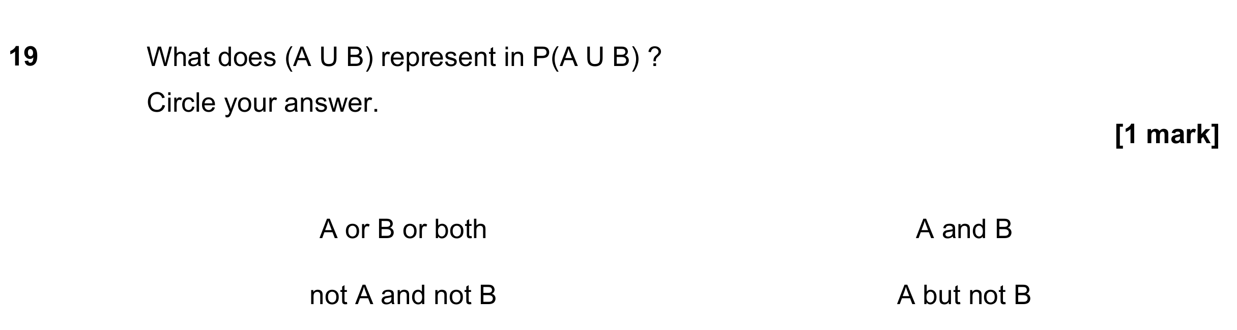 Question 19 — Probability — AQA GCSE November 2023