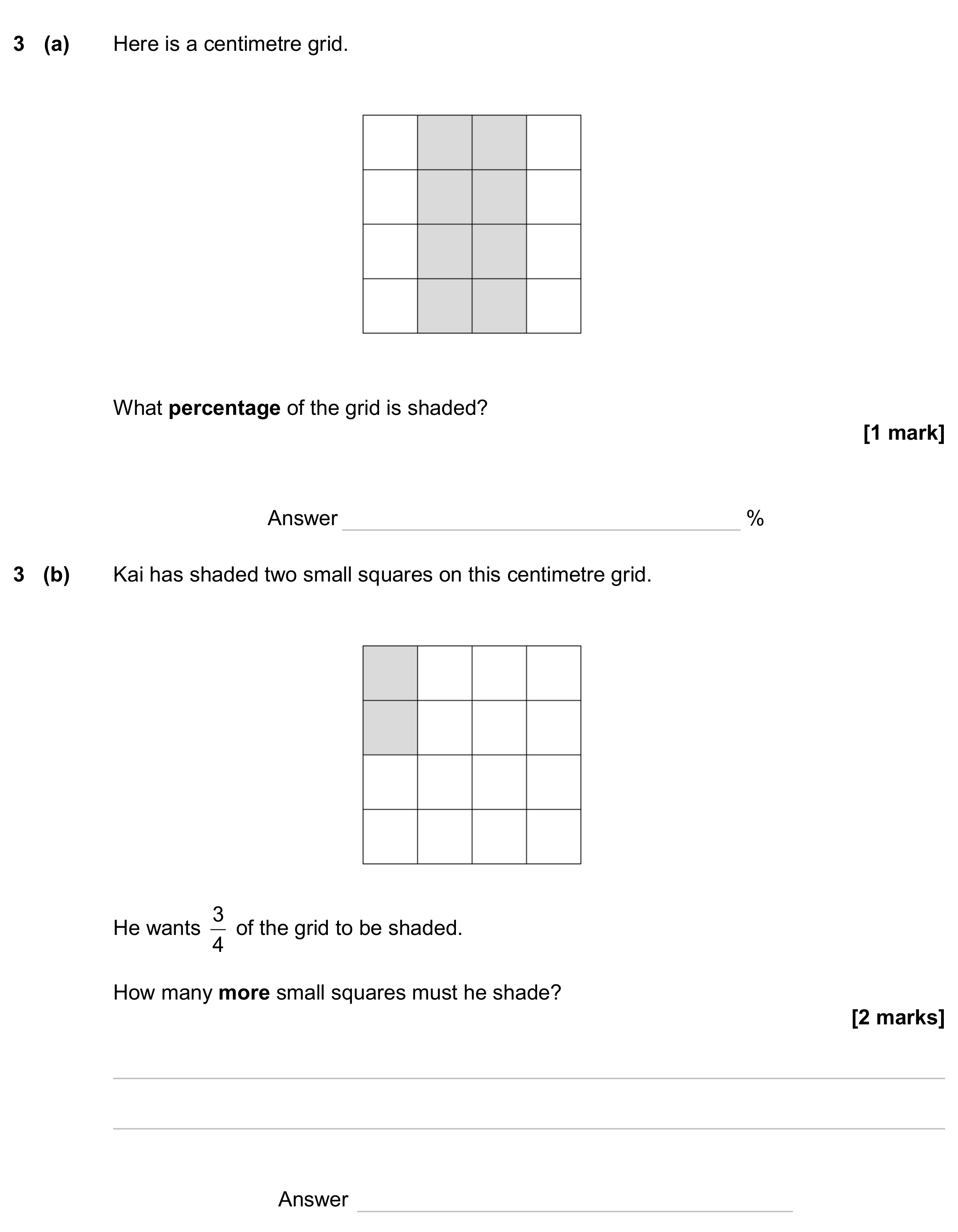 Question 3 — Percentages, Fractions — AQA GCSE June 2024