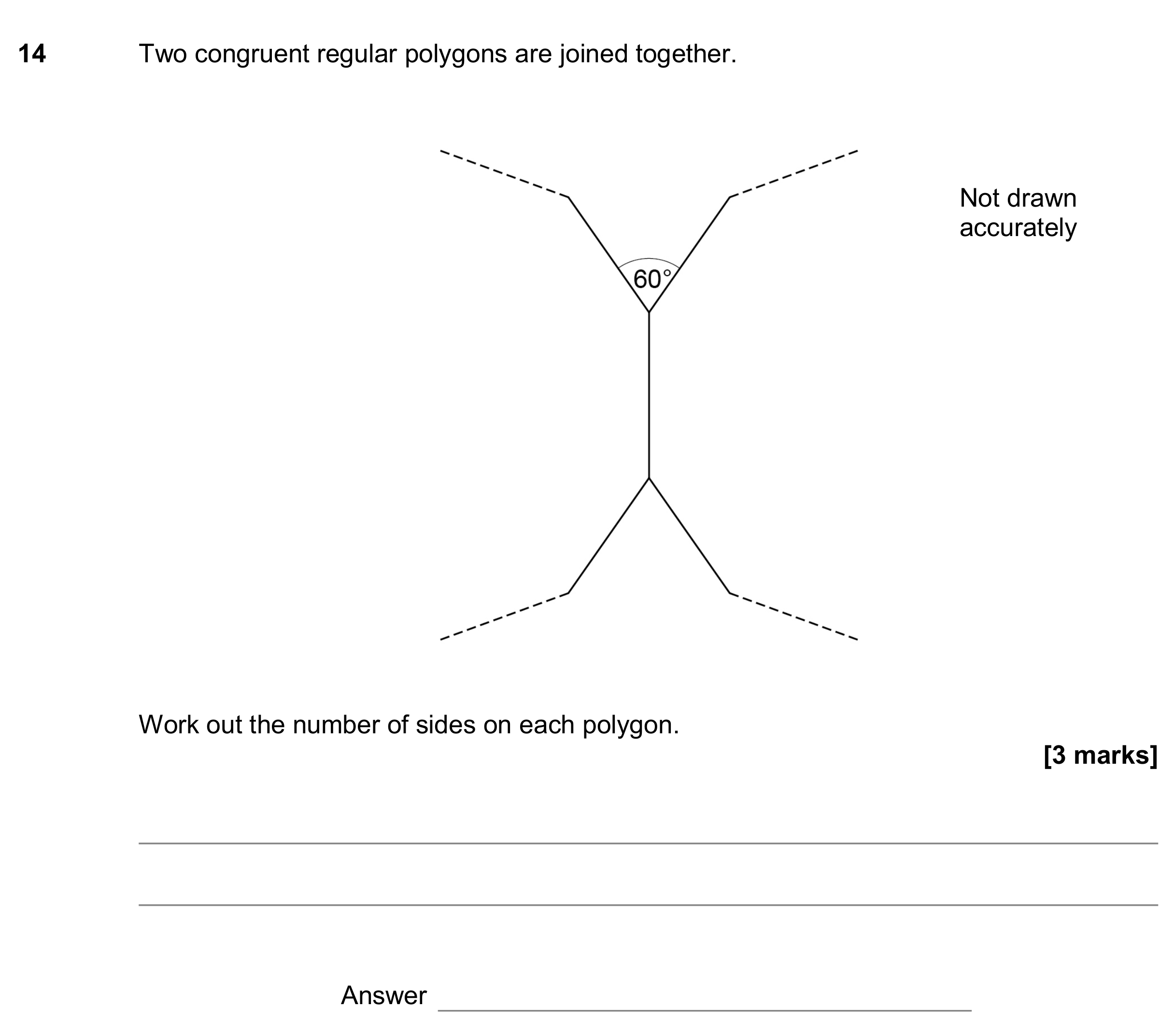 Question 14 — Angles — AQA GCSE November 2017