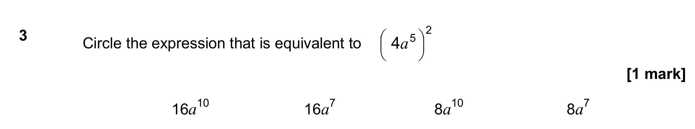 Question 3 — Powers — AQA GCSE November 2017