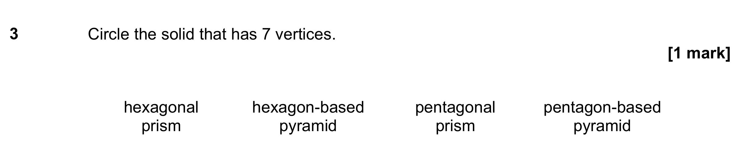 Question 3 — Polygons — AQA GCSE June 2021