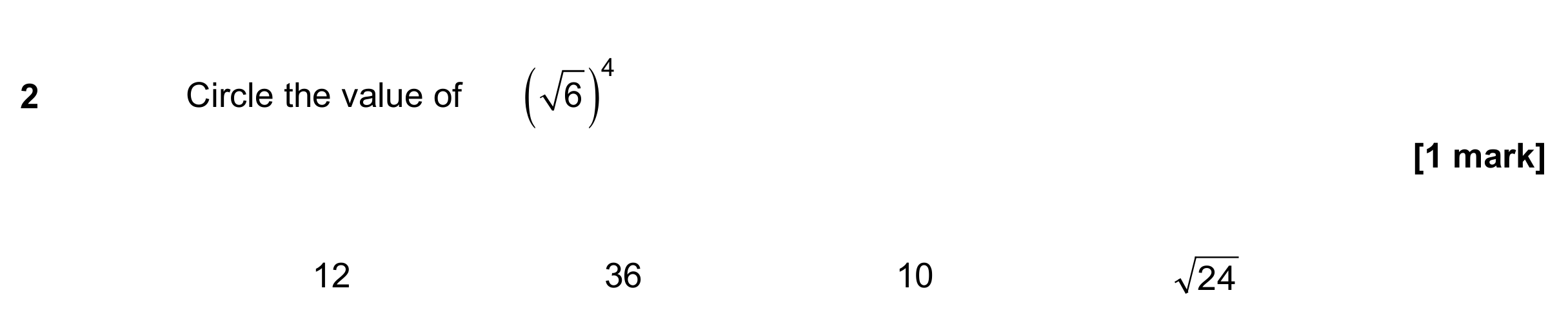 Question 2 — Surds — AQA GCSE November 2022