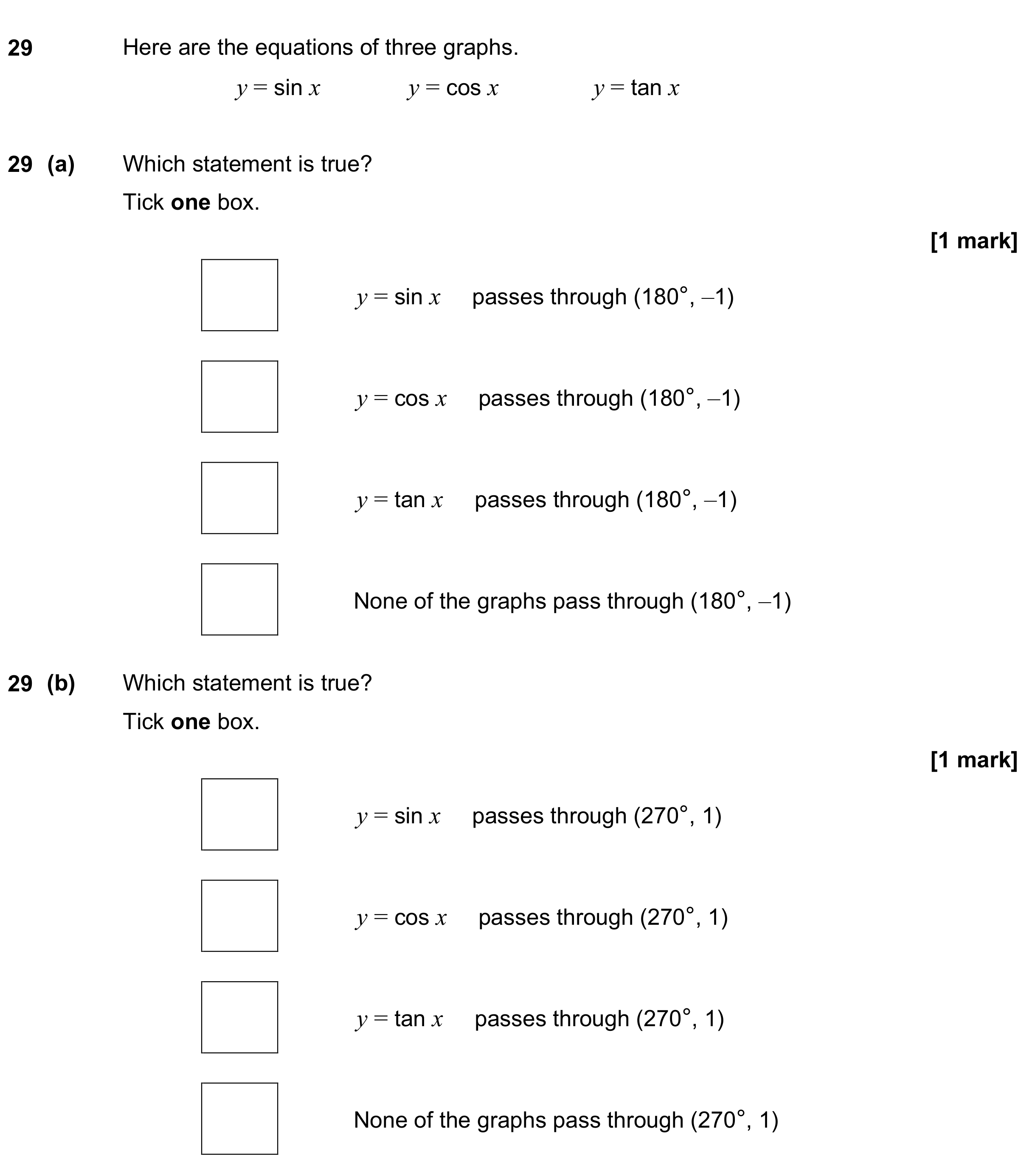 Question 29 — Graphs — AQA GCSE November 2023