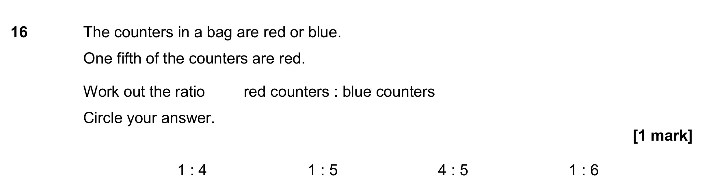 Question 16 — Ratios — AQA GCSE June 2017