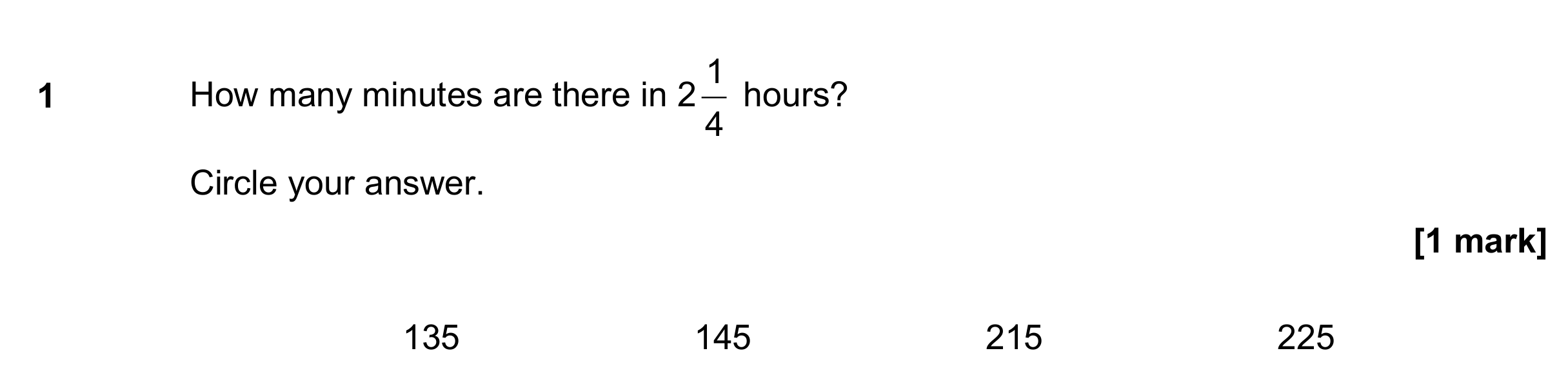 Question 1 — Unit Conversions — AQA GCSE November 2017