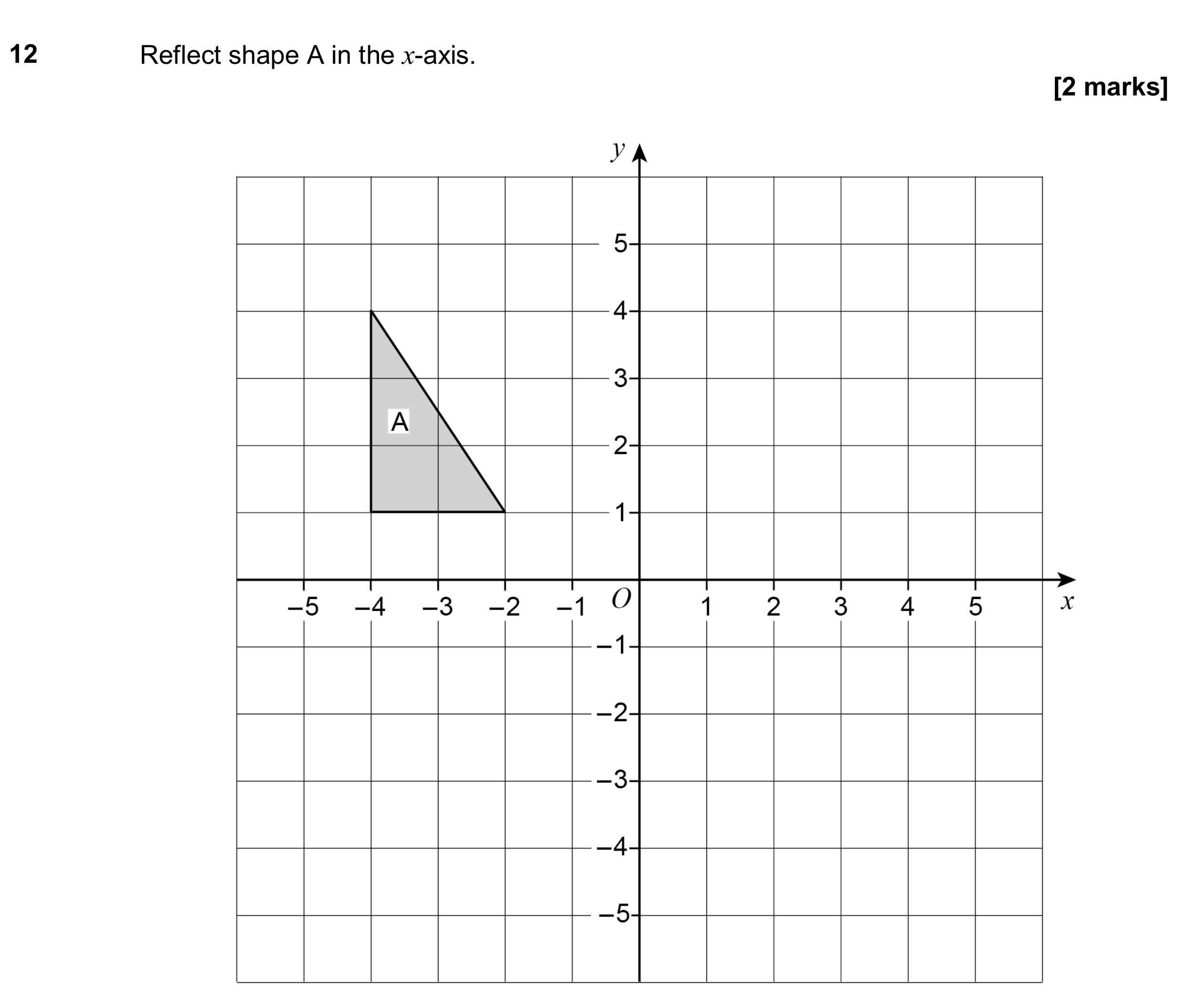 Question 12 — Rotations/Reflections/Translations/Enlargements — AQA GCSE November 2018