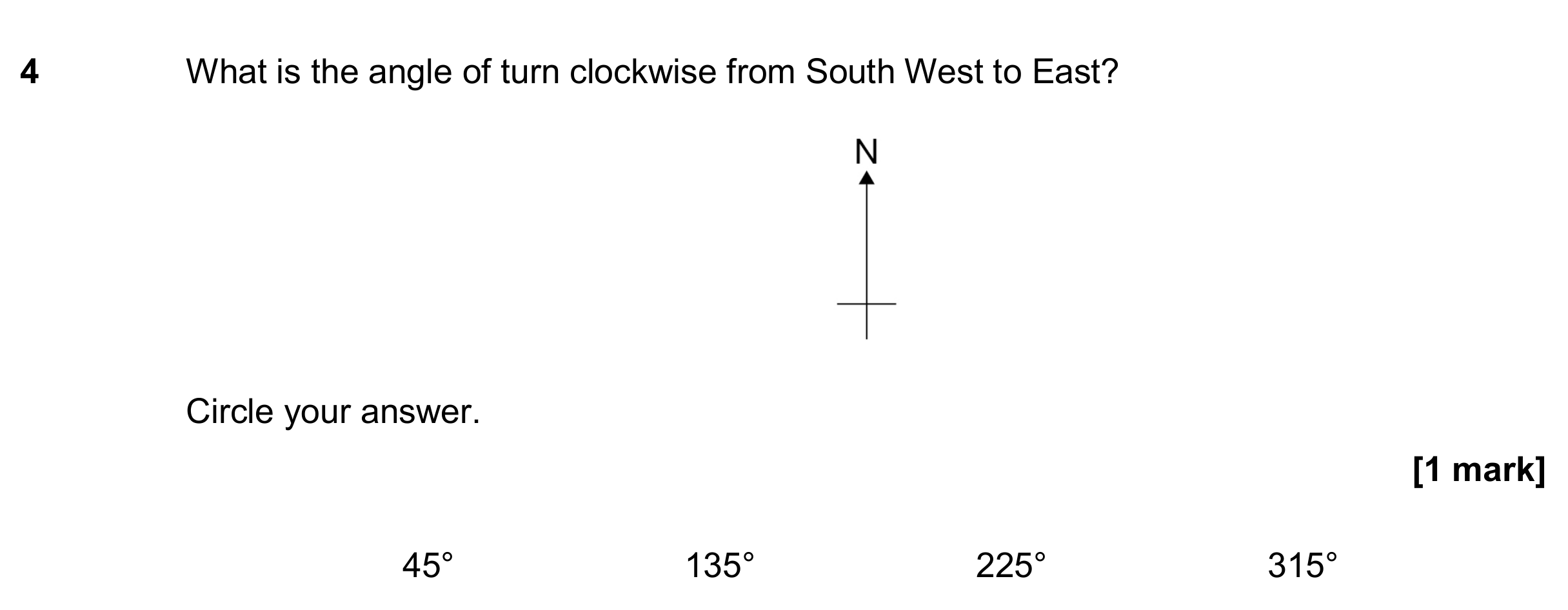 Question 4 — Angles — AQA GCSE November 2018