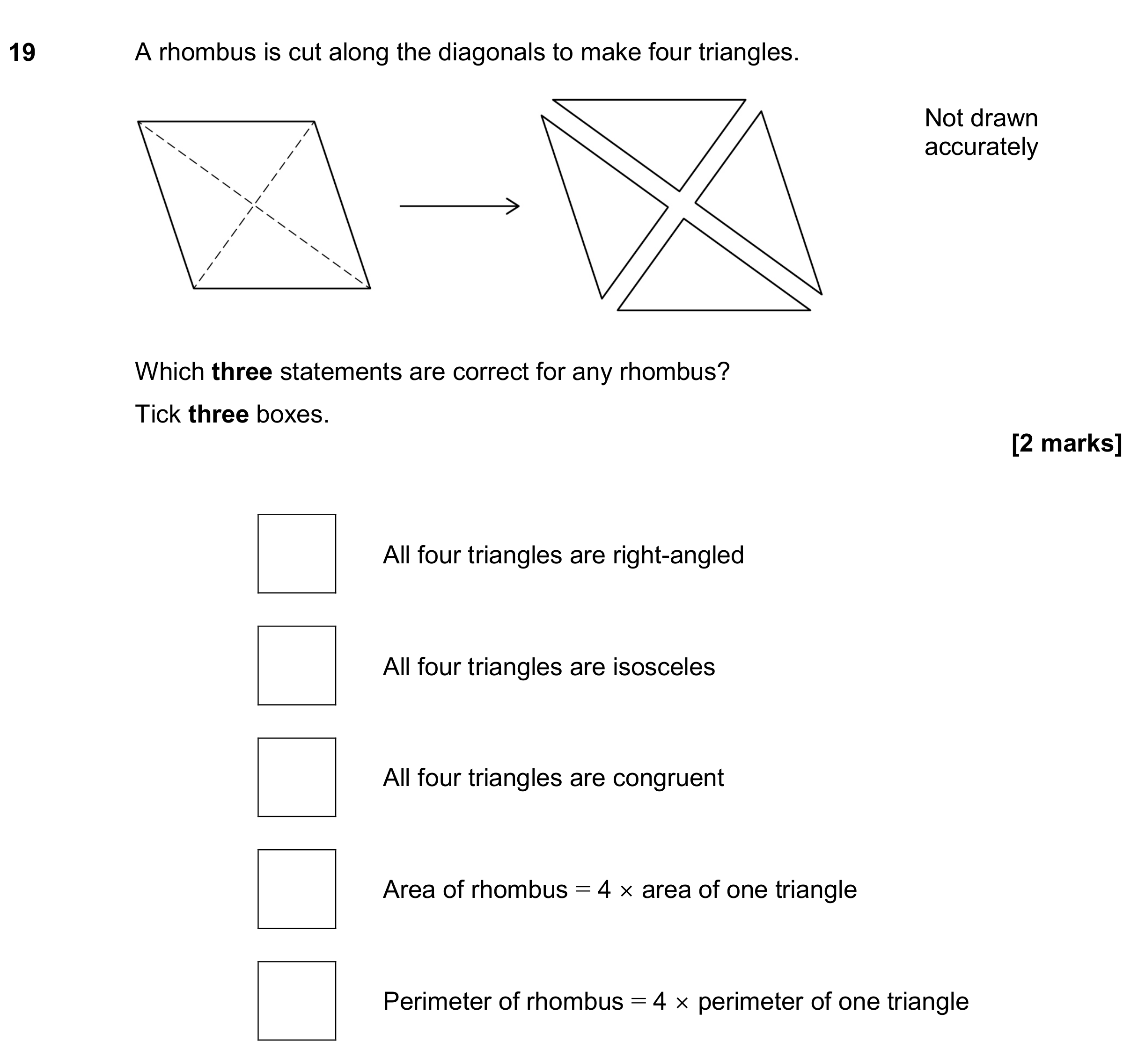 Question 19 — Polygons — AQA GCSE November 2019