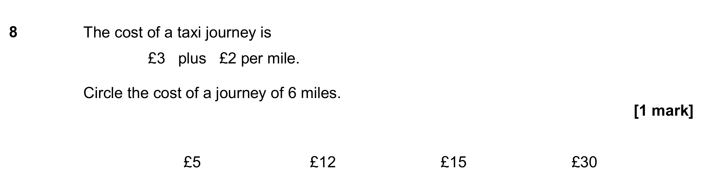 Question 8 — Money Problems — AQA GCSE November 2019