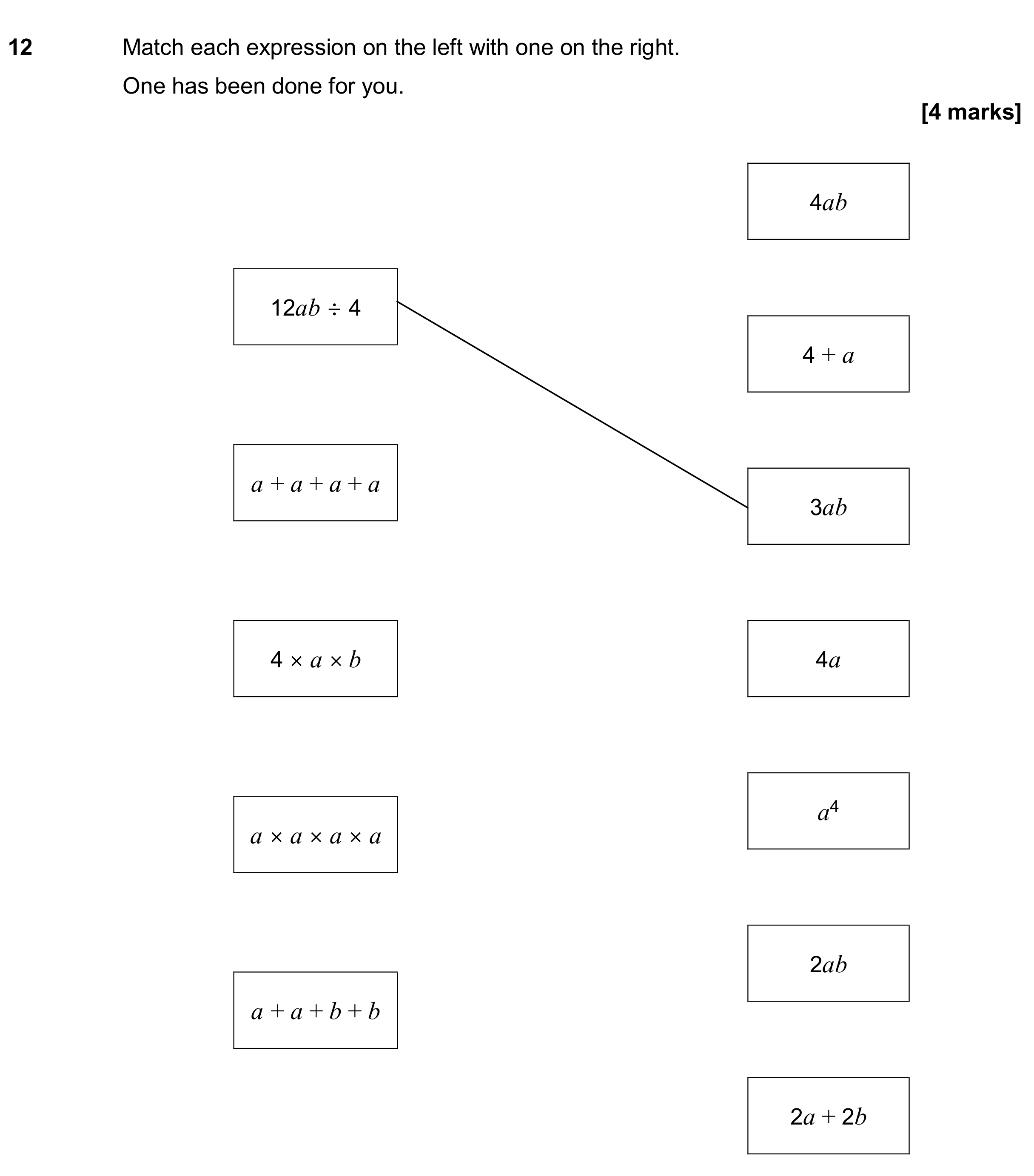 Question 12 — Factorise/Expand/Simplify — AQA GCSE June 2020