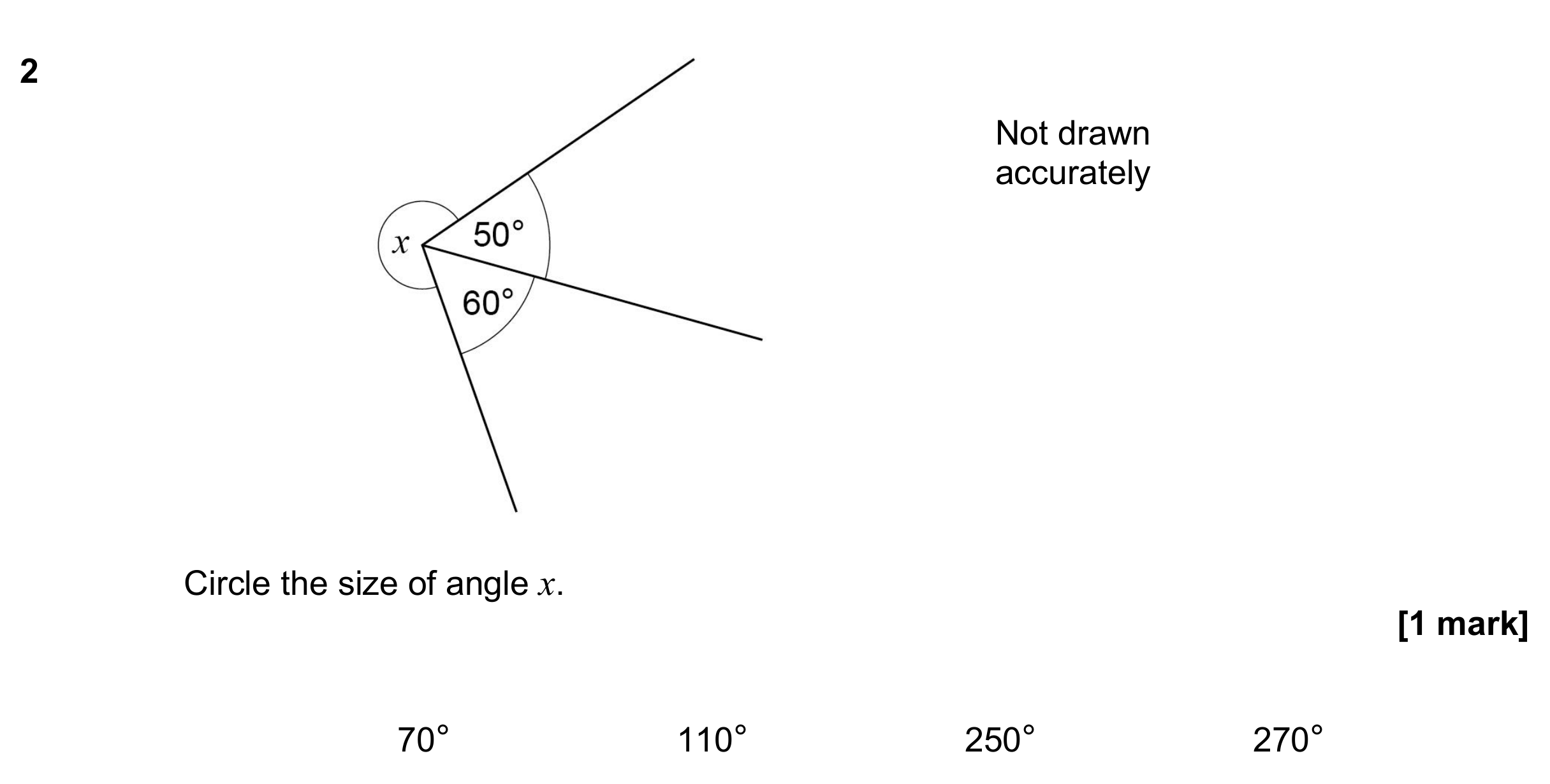 Question 2 — Angles — AQA GCSE June 2020