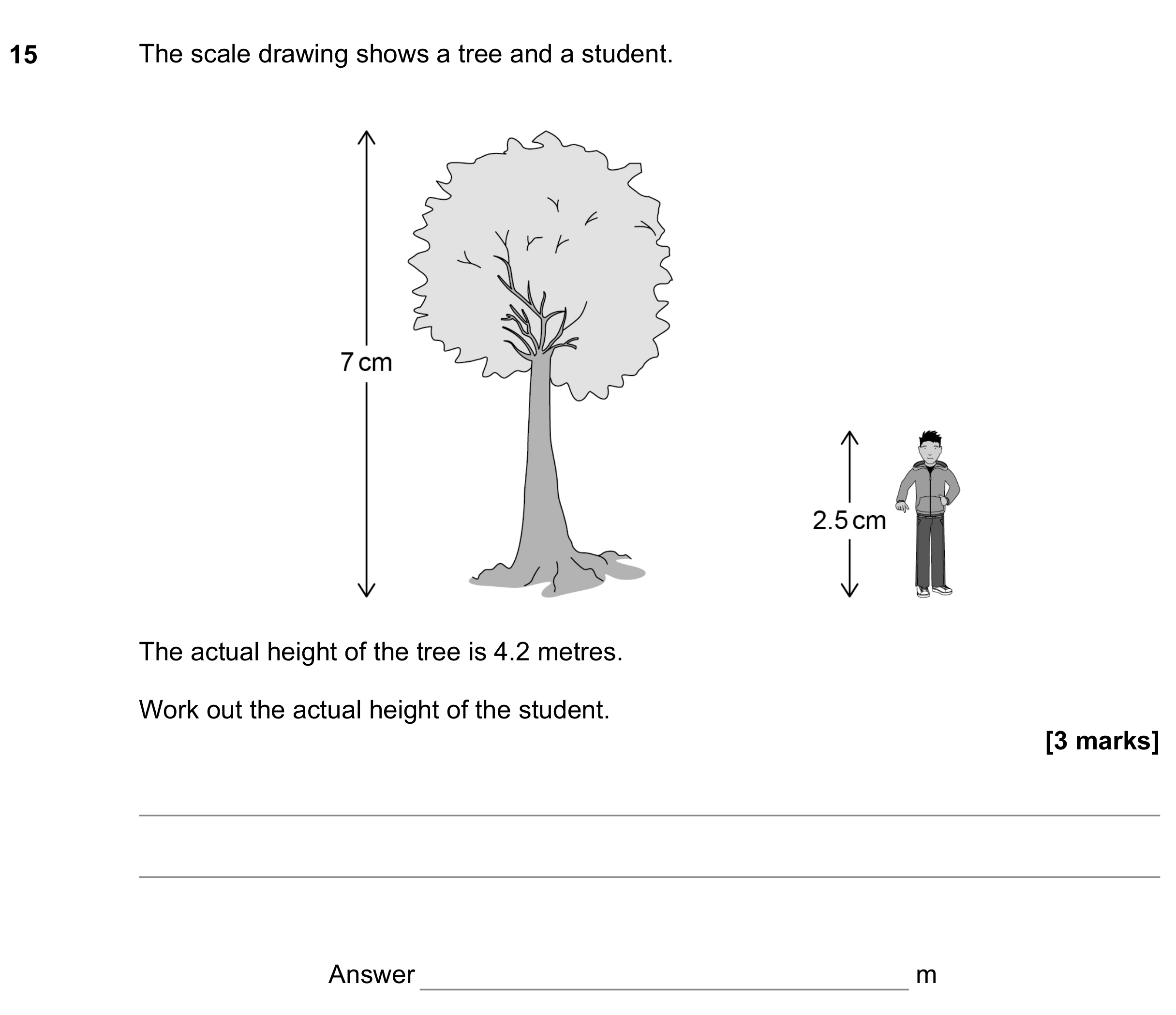 Question 15 — Maps — AQA GCSE June 2022