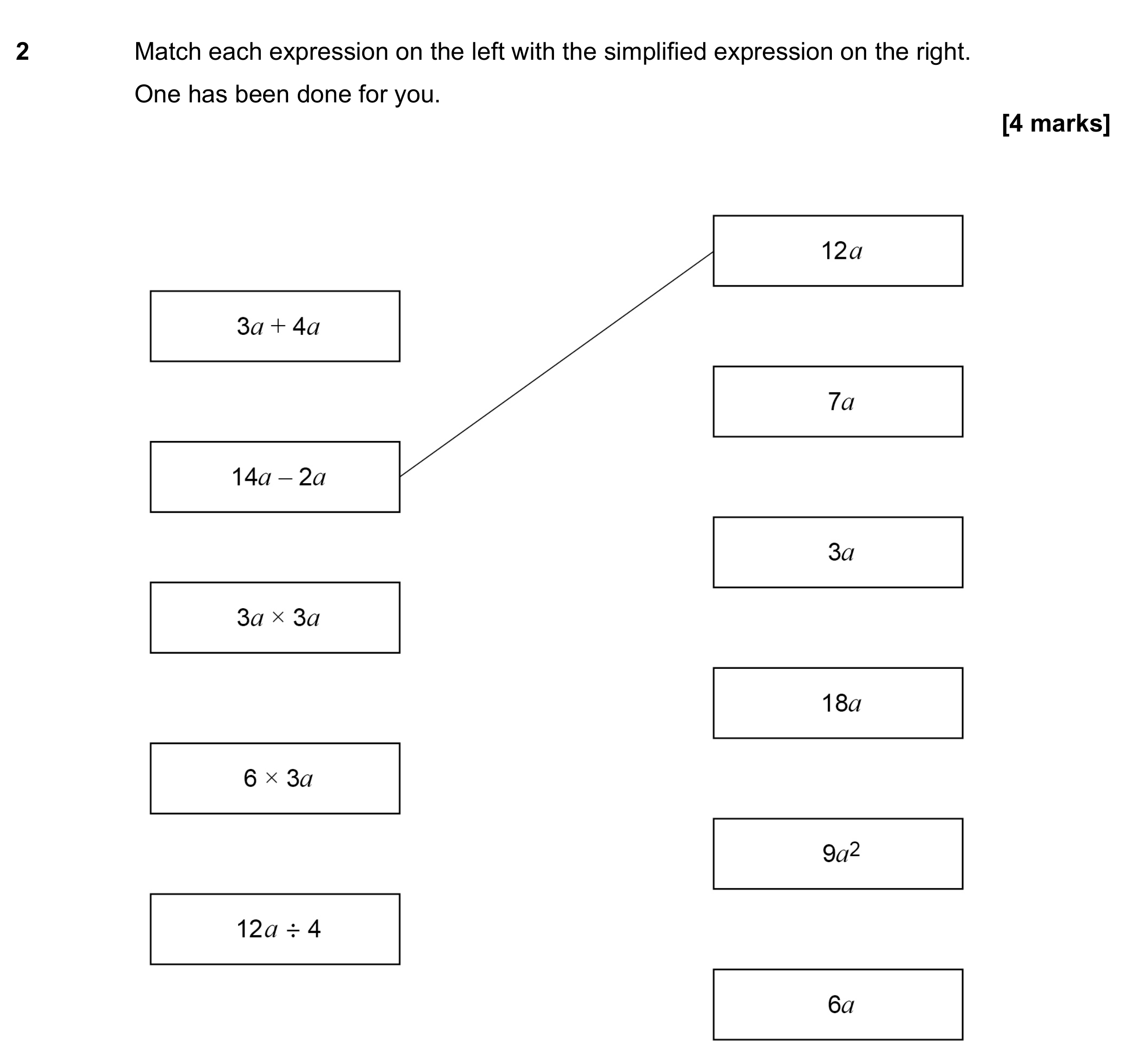 Question 2 — Factorise/Expand/Simplify — AQA GCSE June 2023