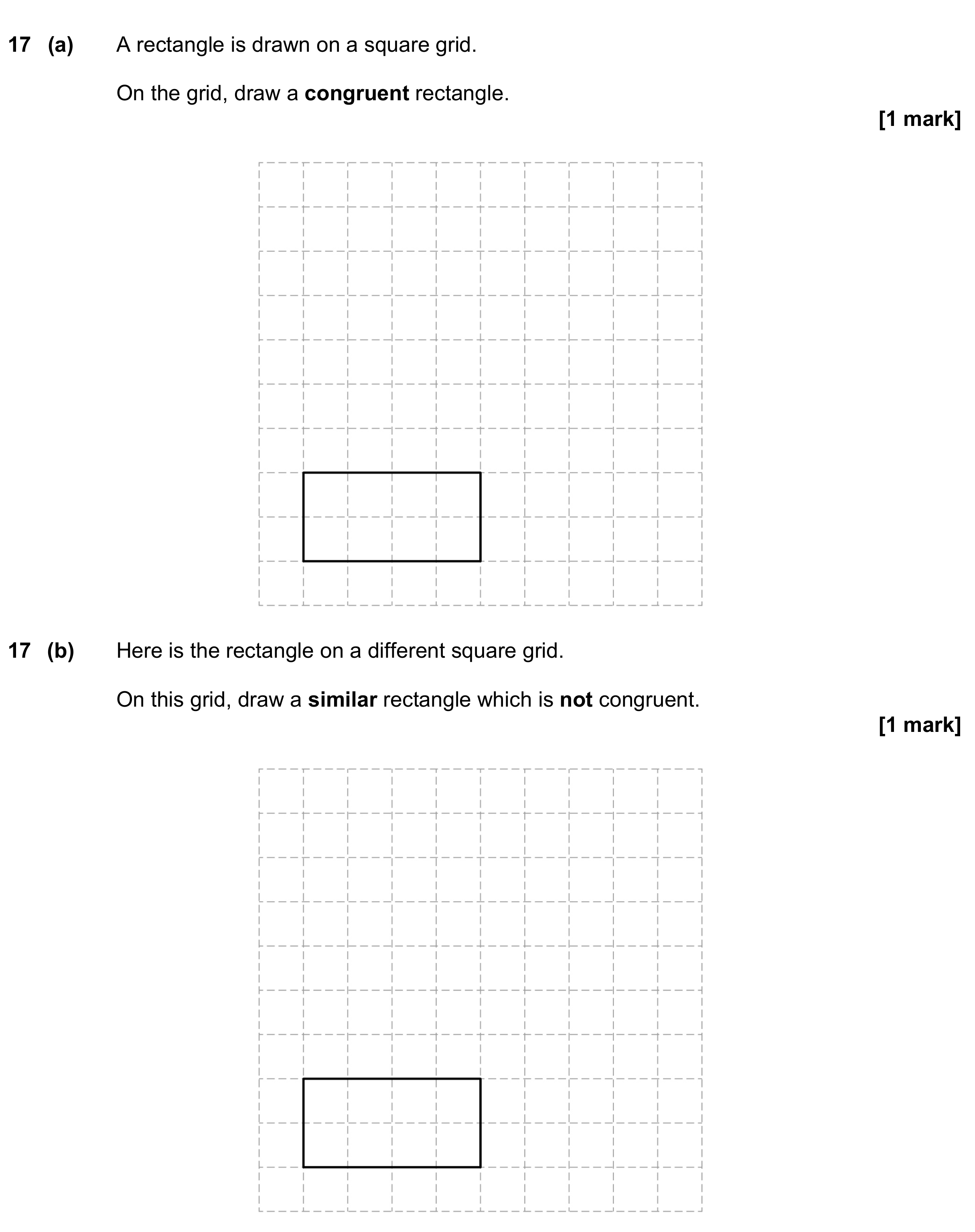 Question 17 — Construction — AQA GCSE November 2023