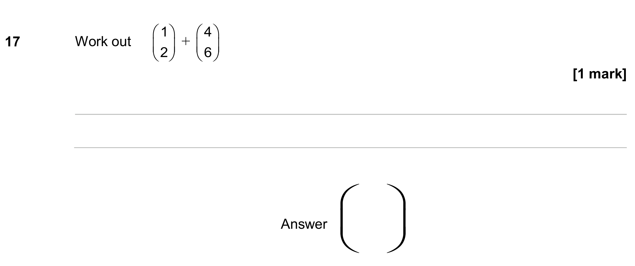 Question 17 — Vectors — AQA GCSE June 2024