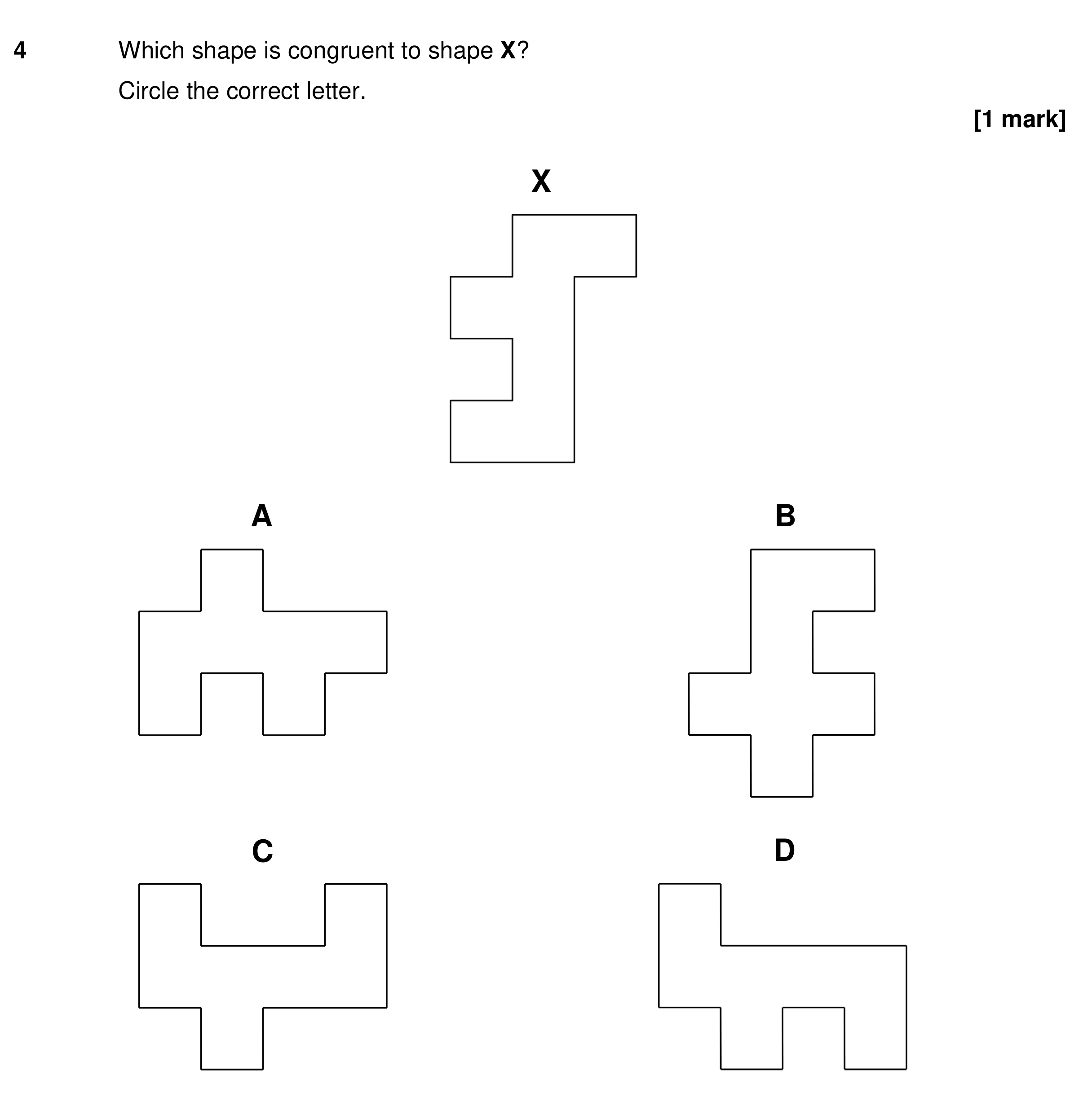 Question 4 — Congruence and Similarity — AQA GCSE Specimen