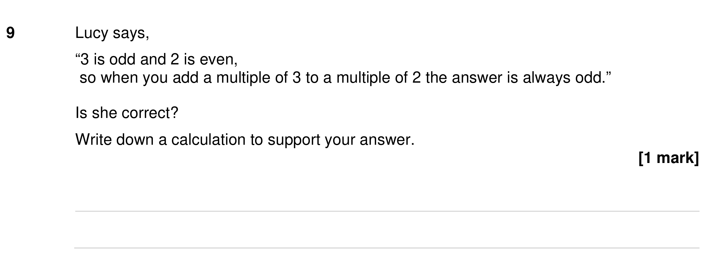 Question 9 — Proofs — AQA GCSE Specimen