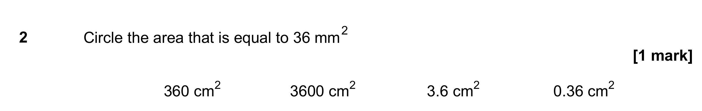 Question 2 — Unit Conversions — AQA GCSE June 2017
