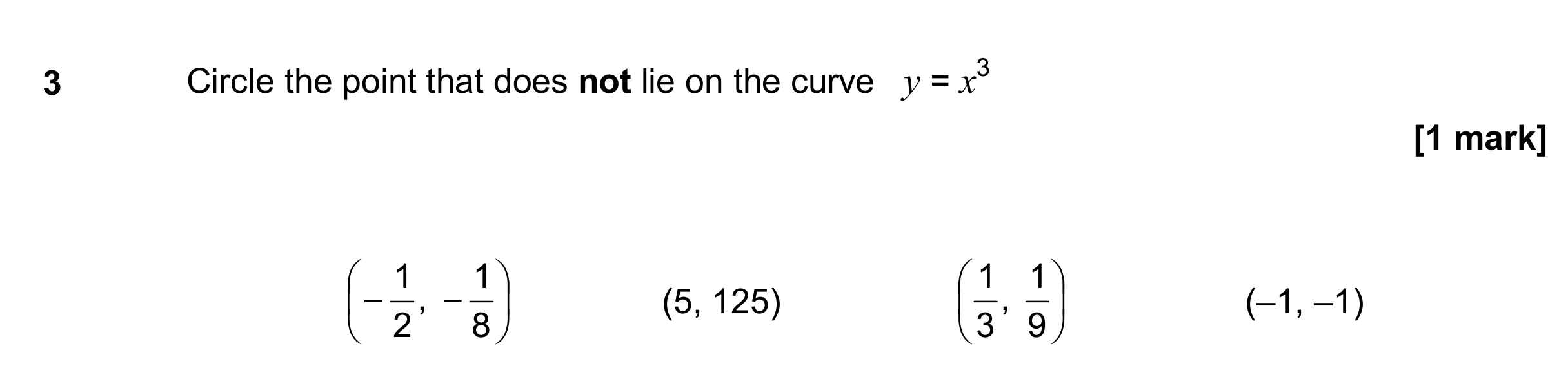 Question 3 — Coordinates — AQA GCSE November 2017