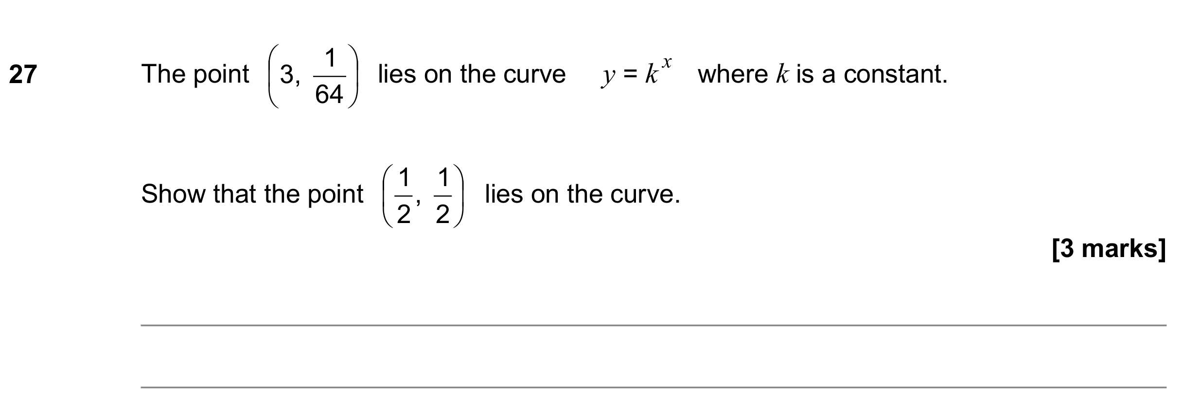 Question 27 — Formulae — AQA GCSE November 2018