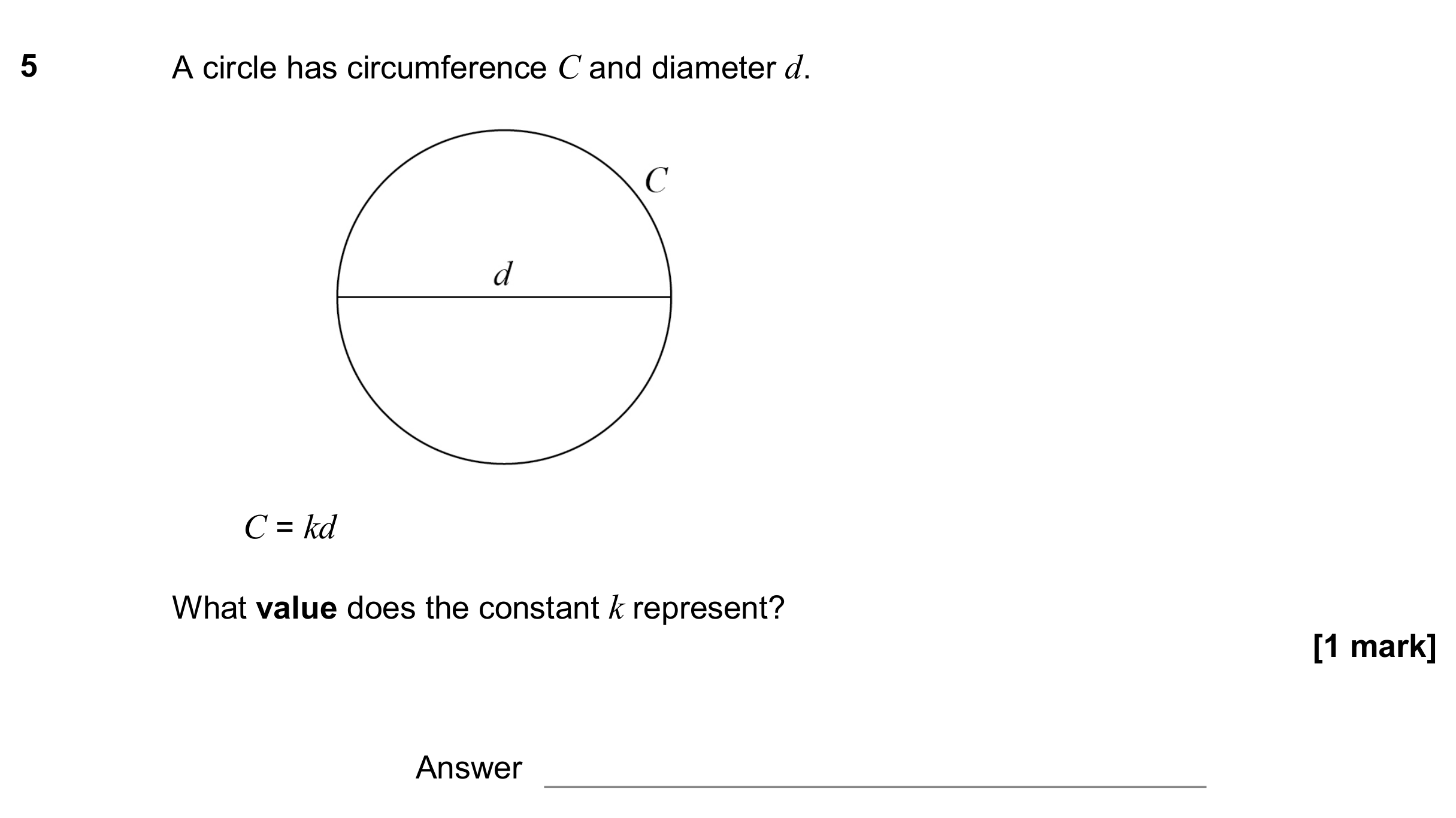 Question 5 — Circles — AQA GCSE November 2018