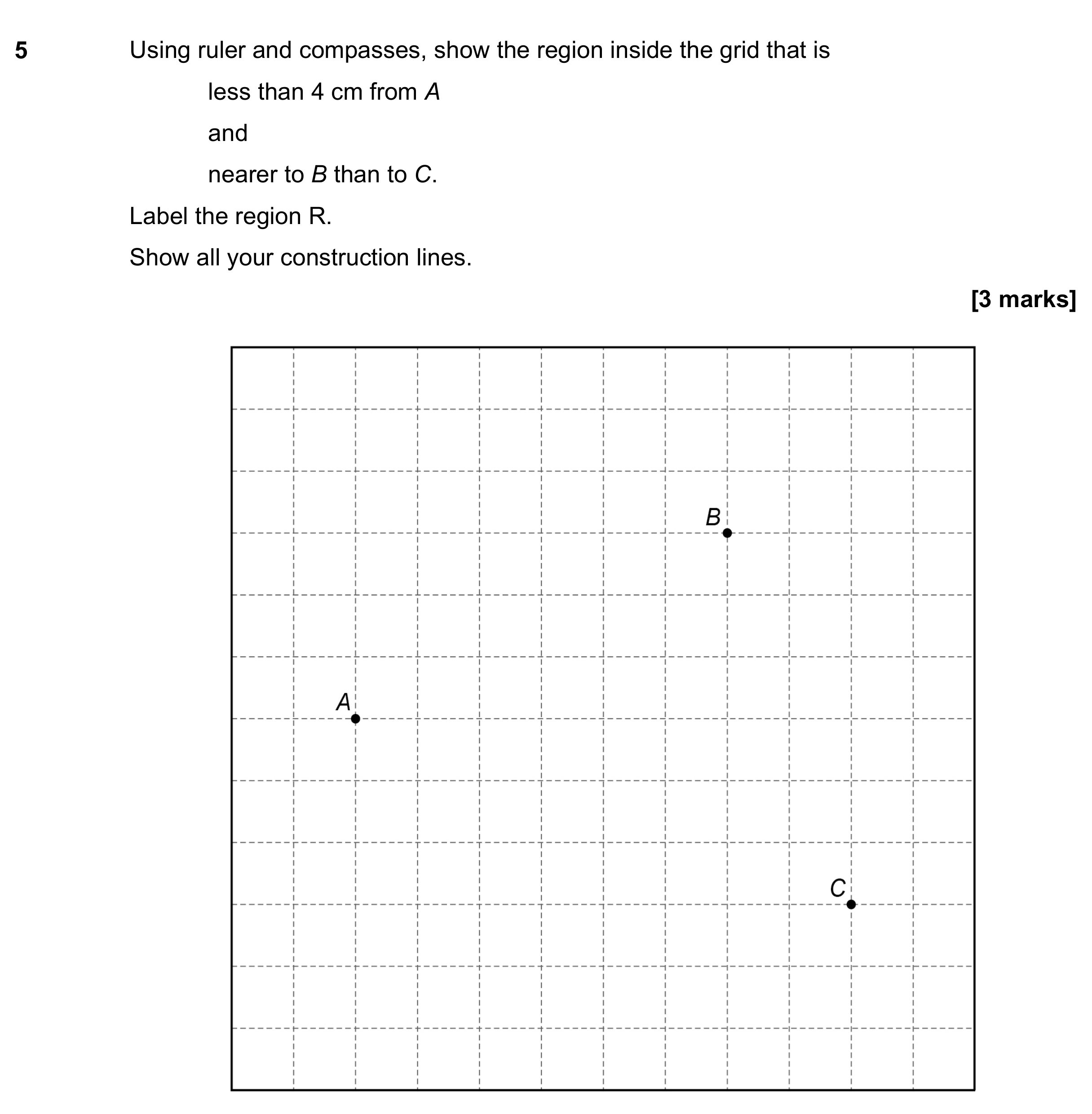 Question 5 — Construction — AQA GCSE June 2019