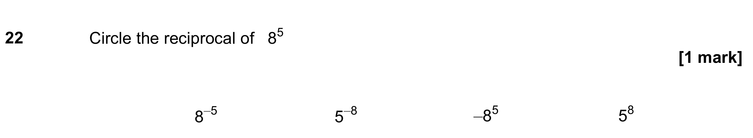 Question 22 — Powers — AQA GCSE June 2022