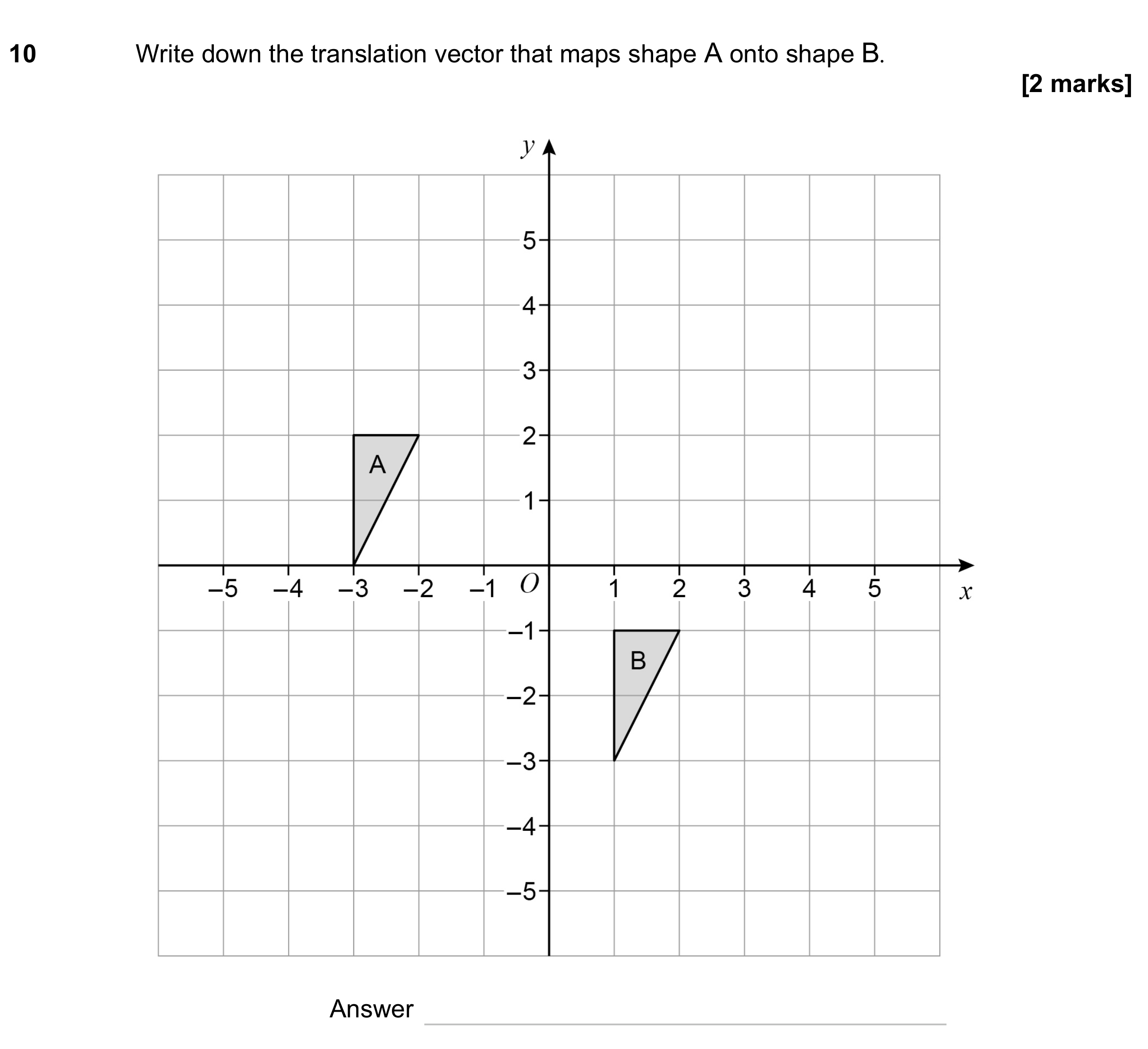 Question 10 — Rotations/Reflections/Translations/Enlargements — AQA GCSE June 2023