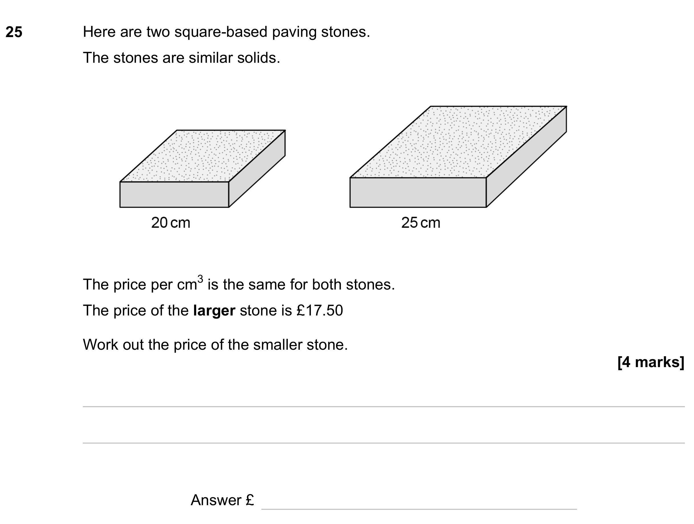 Question 25 — Congruence and Similarity — AQA GCSE November 2023