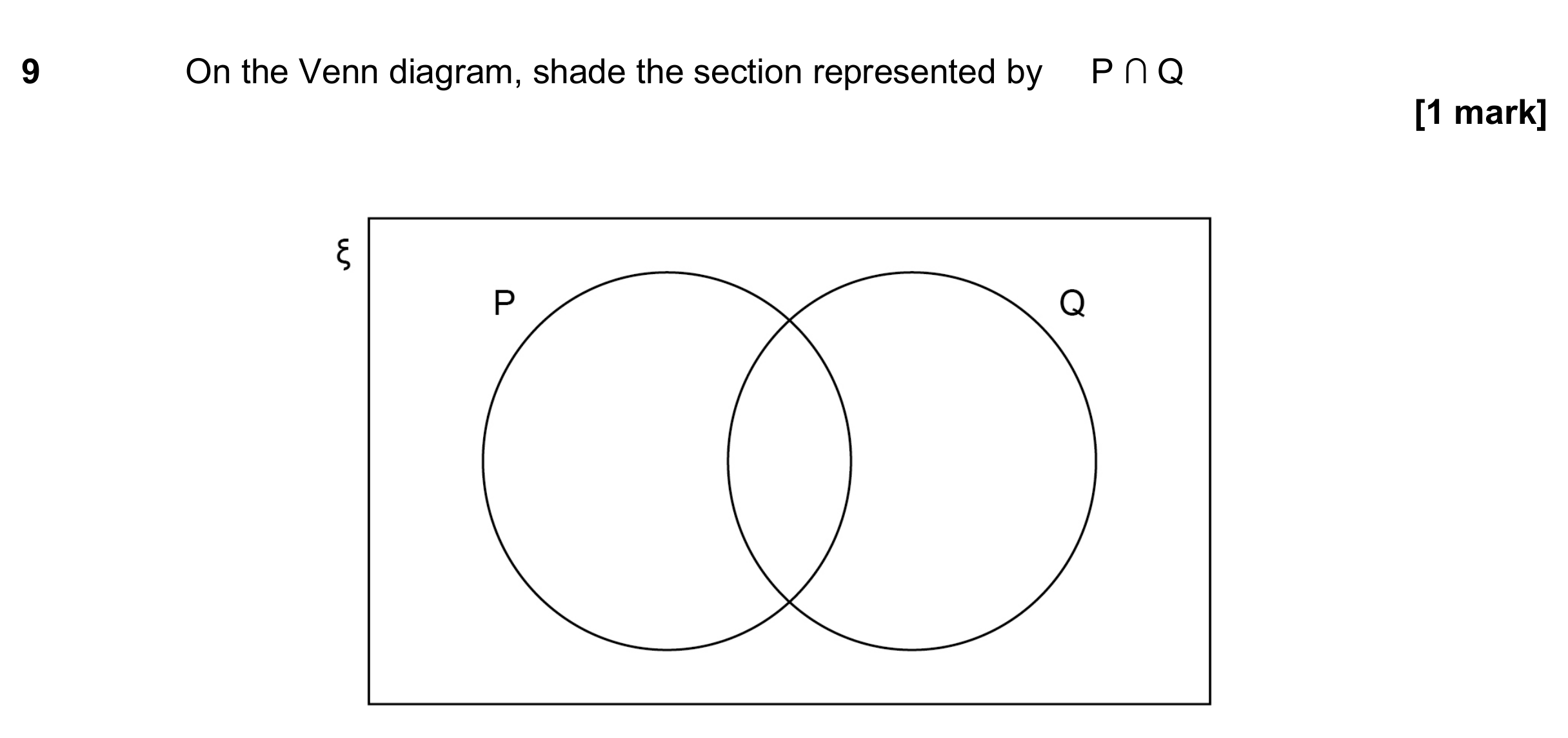 Question 9 — Venn Diagram — AQA GCSE June 2024