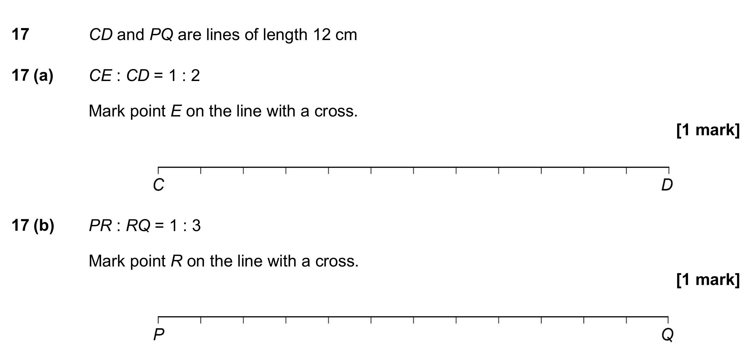 Question 17 — Ratios — AQA GCSE June 2017