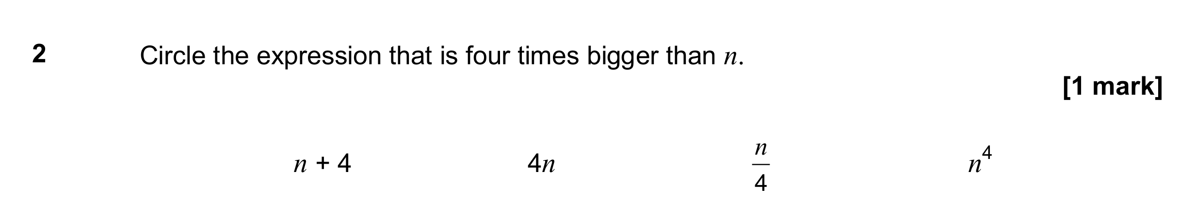 Question 2 — Algebra — AQA GCSE June 2017