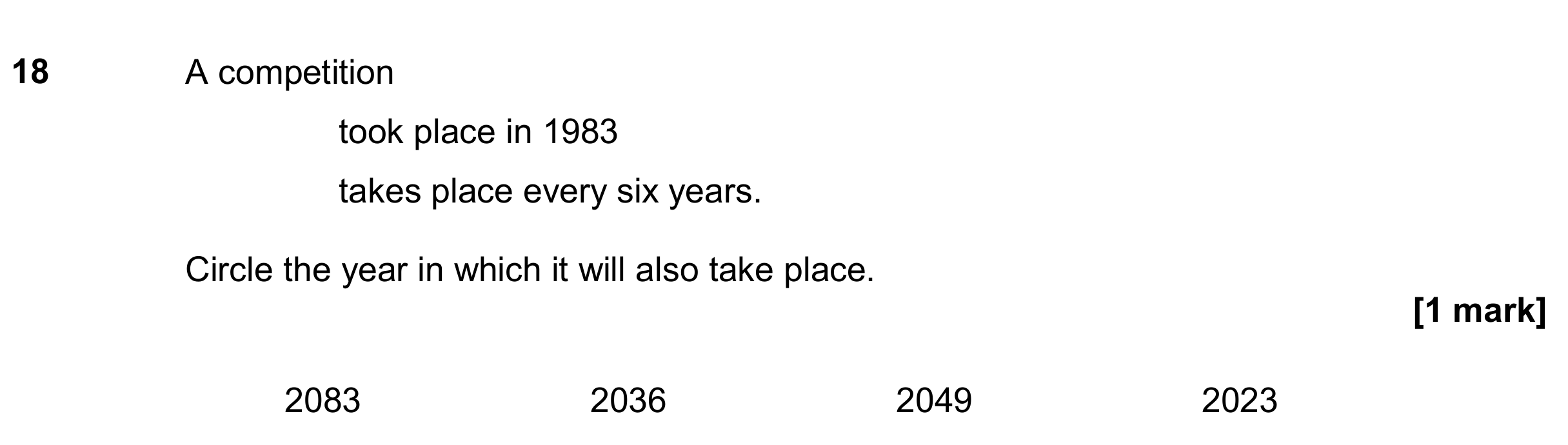 Question 18 — Sequences — AQA GCSE June 2018